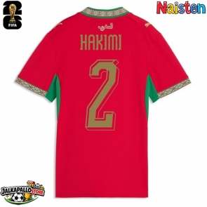 Marokko Achraf Hakimi #2 Kotipaita Naisten MM-kisat 2026 Lyhythihainen